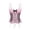 pink, variant on Women Lace Corset Top Bow Front Bustier Camisole Boned Slim Fit Going Out Tank