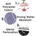 thumbnail image 7 of 4PCS Christmas Shower Curtain Set, Waterproof Fabric Green Shower Curtain, Non-Slip Bath Mat Bathroom Rugs, Cute Gingerbread Man Xmas Tree Snowflake Candy Cane New Year Holiday Bathroom Decor, 7 of 7