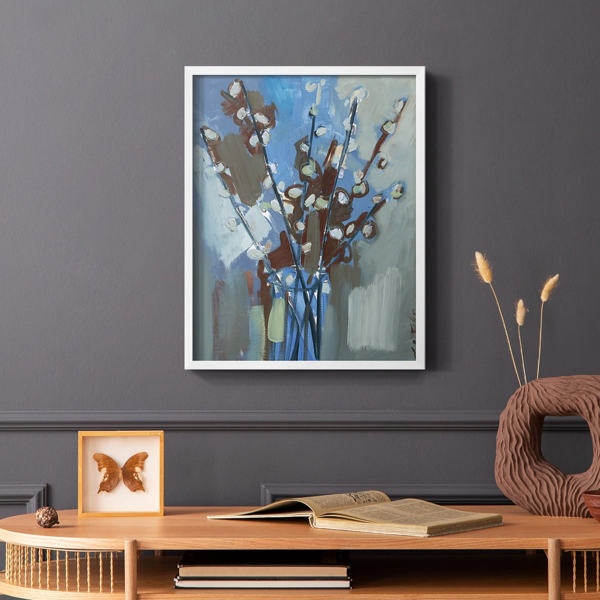 Winter Willow I Framed Print - Solid Wood in Single Picture Frame Solid Wood 2 Framed Print