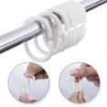 thumbnail image 2 of 36 Pcs Plastic White Shower Curtain Rings Curtain C Rings, 2 of 4