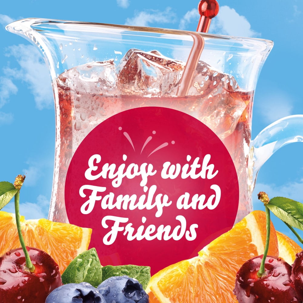 Crystal Light Zero Sugar Fruit Punch Drink Mix Packets 6 ct - 5 Pack