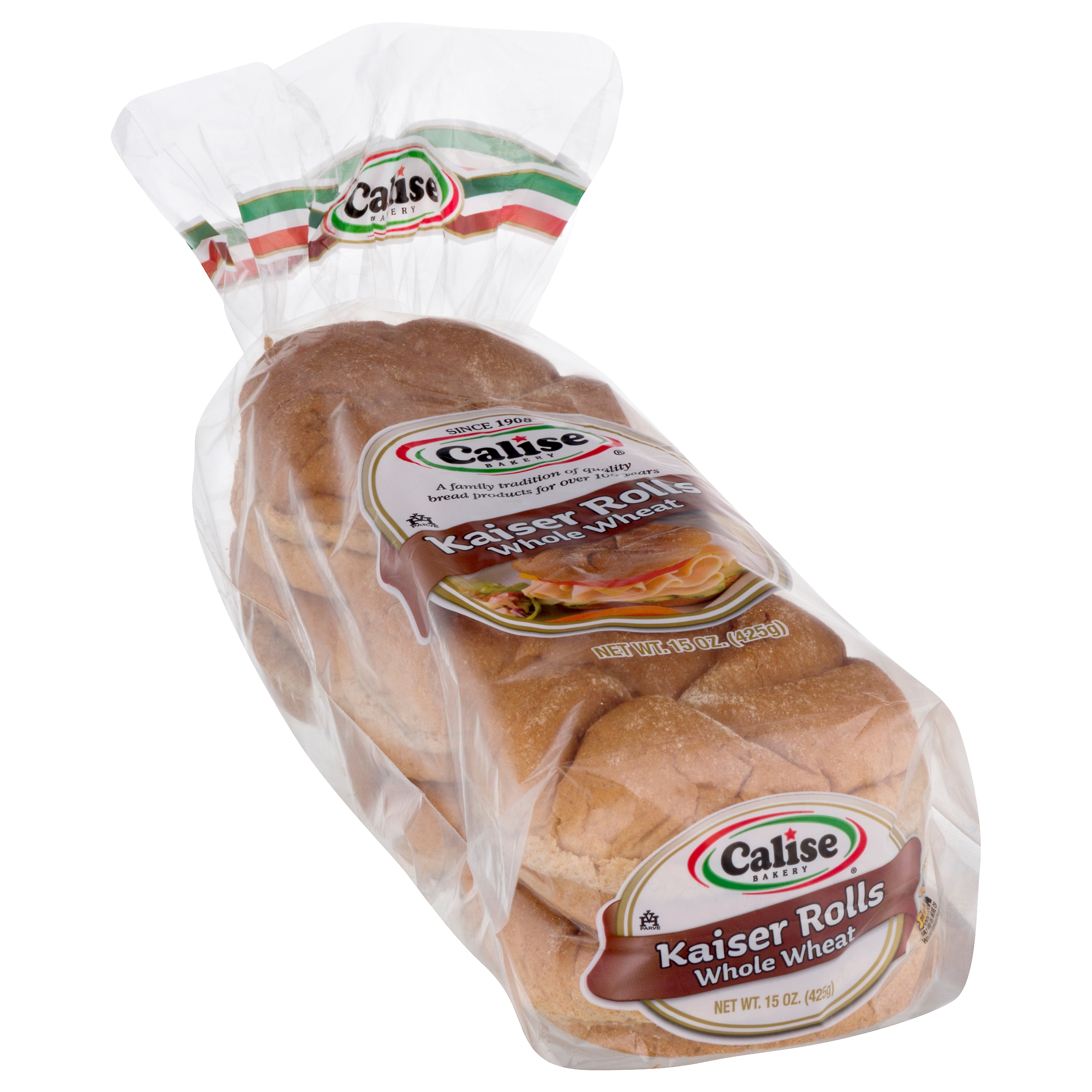 Calise Bakery Whole Wheat Kaiser Rolls 15 oz