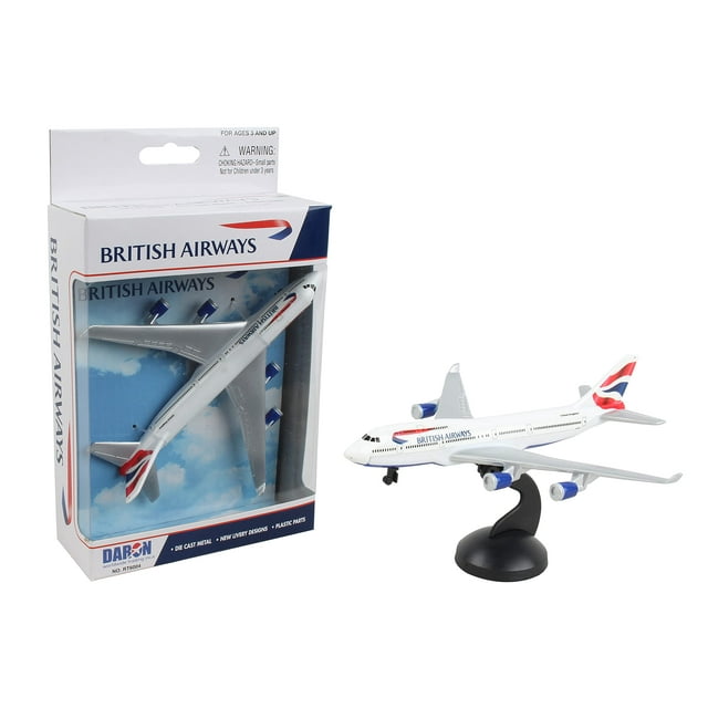 Avión único Daron British Airways de metal fundido