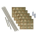 thumbnail image 1 of FASÄDE Traditional Style 4 Decorative Vinyl Backsplash 15 sq ft Kit in Copper Fantasy, 1 of 6