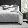 thumbnail image 3 of 6ix Tailors  Mycroft Gray King Size Duvet Cover & 2 Pillow Shams Set - 5 Piece, 3 of 7