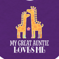 thumbnail image 4 of Inktastic Great Auntie Loves Me Giraffe Girls Baby Bib, 4 of 4