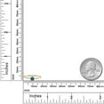 thumbnail image 4 of Gem Stone King 10K Yellow Gold London Blue Topaz and White Lab Grown Diamond Engagement Ring for Women (0.38 Cttw, Round 4MM, Gemstone November Birthstone, Size 7), 4 of 5