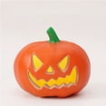 thumbnail image 2 of Sharp Eyed Jack O Lantern Pumpkin, Halloween Pumpkin LED Light, Grinning Pumpkin Figurine for Mantel Table Covered Porch Indoor Fall Seasonal Home Decor, 2 of 7