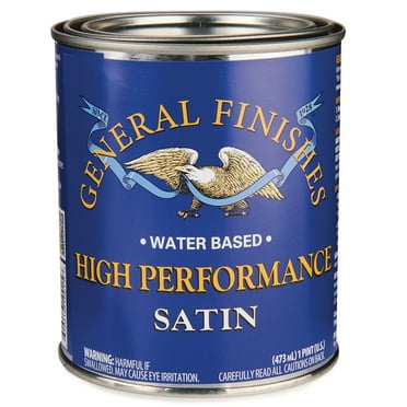 General Finishes High Performance Water Based Topcoat - 1 Pint - Satin