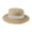 White, variant on Flat Top Straw Hat for Women - Seaside Summer Sun Protection Hat with Wide Fringe, Breathable Natural Material, 22.04inx22.83in Head Circumference