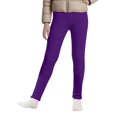 thumbnail image 4 of Girls Leggings Fleece Lined Solid Color Slim Stretchy Pants Soft Warm Tights, 4 of 7