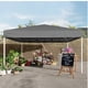 thumbnail image 1 of 10x10 gray pop - up canopy tent para outdoor use, 3 adjustable heights, comes con 4 sandbags y carrying bag, 1 of 6