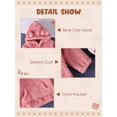 thumbnail image 7 of GYRATEDREAM Girl Pants Sets Two Pieces Outfit Kids Bear Ear Fuzzy Fluffy Hoodie Sweatshirt with Fleece Sweatpants 12M-5T, 7 of 7