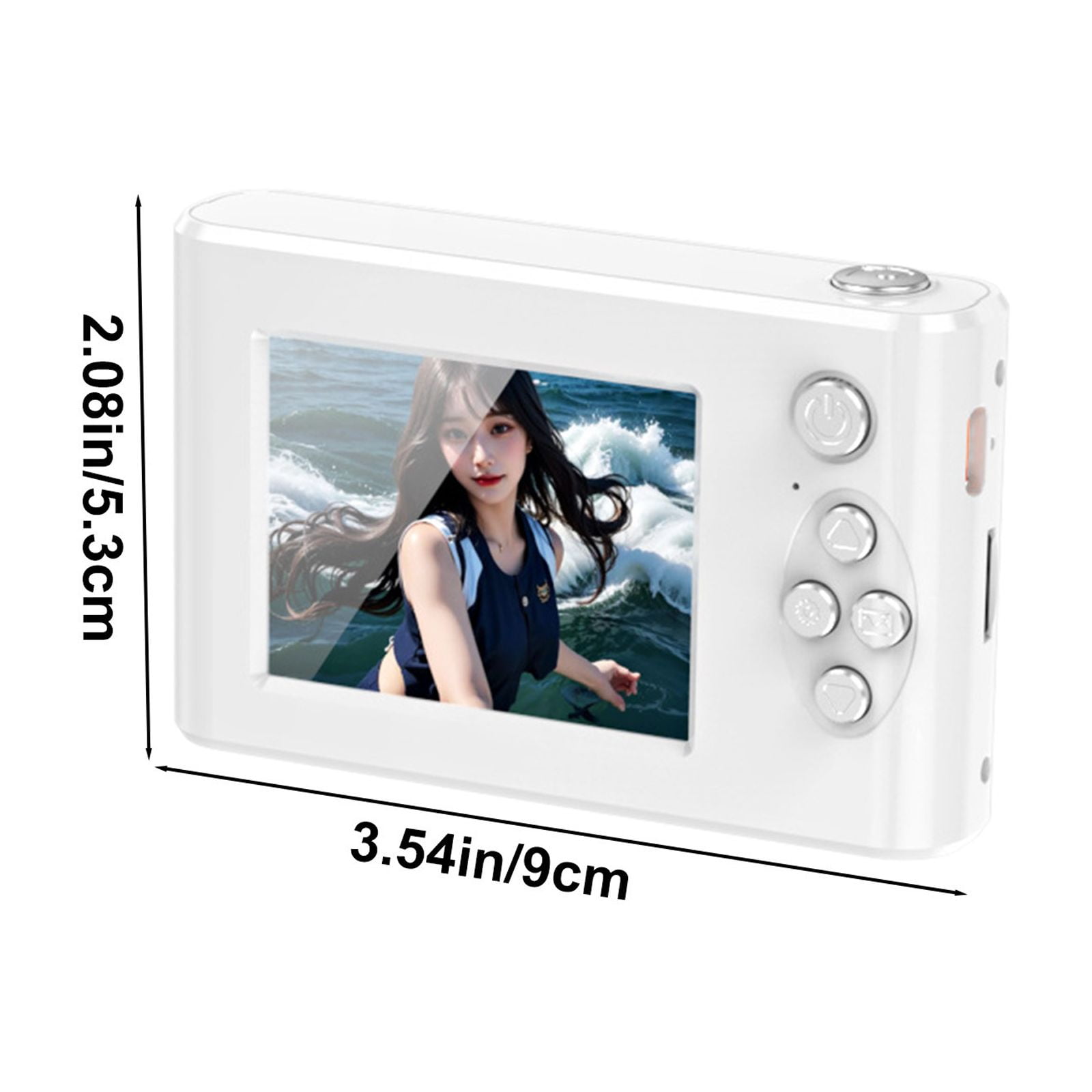 WYBXZ 48MP HD Digital Camera 2.4in IPS Screen, Take Photos and Videos, Travel Camcorder with Night Flash Light and Mirror Beauty Selfie, Supports OTG Transmission, 8X Digital Zooms