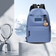 thumbnail image 5 of Hyknon Large Capacity Travel Backpack for Women, Lightweigt Travel Laptop Bag with Multi-Pockets, Portable Casual Daypack with Pendant, Simple Waterproof Shoulder Bag for Travel Daily Outdoor, Blue, 5 of 8