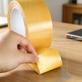 thumbnail image 5 of Double Sided Fabric Tape, 2×78.7 inch Heavy Duty Mounting Tape, Ultra-Thin Clear Double Sided Tape, Resistant Clear Super Stick Tape with Fiberglass Mesh, Waterproof High Tack Adhesive Rug Tape, 5 of 7
