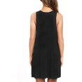 thumbnail image 2 of Vestido informal de verano para mujer, cuello redondo, camiseta, vestidos playeros, vestido liso sin mangas Xemadio WRMH-260-4, 2 of 4