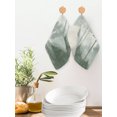 thumbnail image 4 of Boho Pines Kitchen Dish Towels for Drying Dishes Set of 2, Fogged Mist Forest Sage Green Mountain Vintage Waffle Weave Microfiber Hand Tea Bathroom Towels Quick Dry & Absorbent Towel 12x12, 4 of 6
