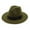 Army Green, variant on BAYAIXZ Wide Brim Fedora Hats for Men Women Vintage Wide Hat with Belt Buckle Unisex Adjustable Felt Fedora Hats Panama Hat Mens Dress Hats (Army Green,One Size)