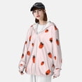 thumbnail image 3 of Lsque Strawberry Pattern UPF 50+ Lightweight Sun Protection Men's Women's Long Sleeve Shirt, Hoodie Performance -Large, 3 of 7