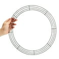 thumbnail image 6 of 16-Inch Wire Wreath Frame for DIY Floral Arrangements, Front Door Decor, and Wall Hanging Crafts, 6 of 7