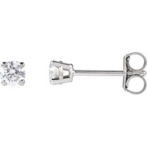 Auriga Fine Jewelry 14k White Gold 1/4 CTW LG Diamond Stud Earrings for Women