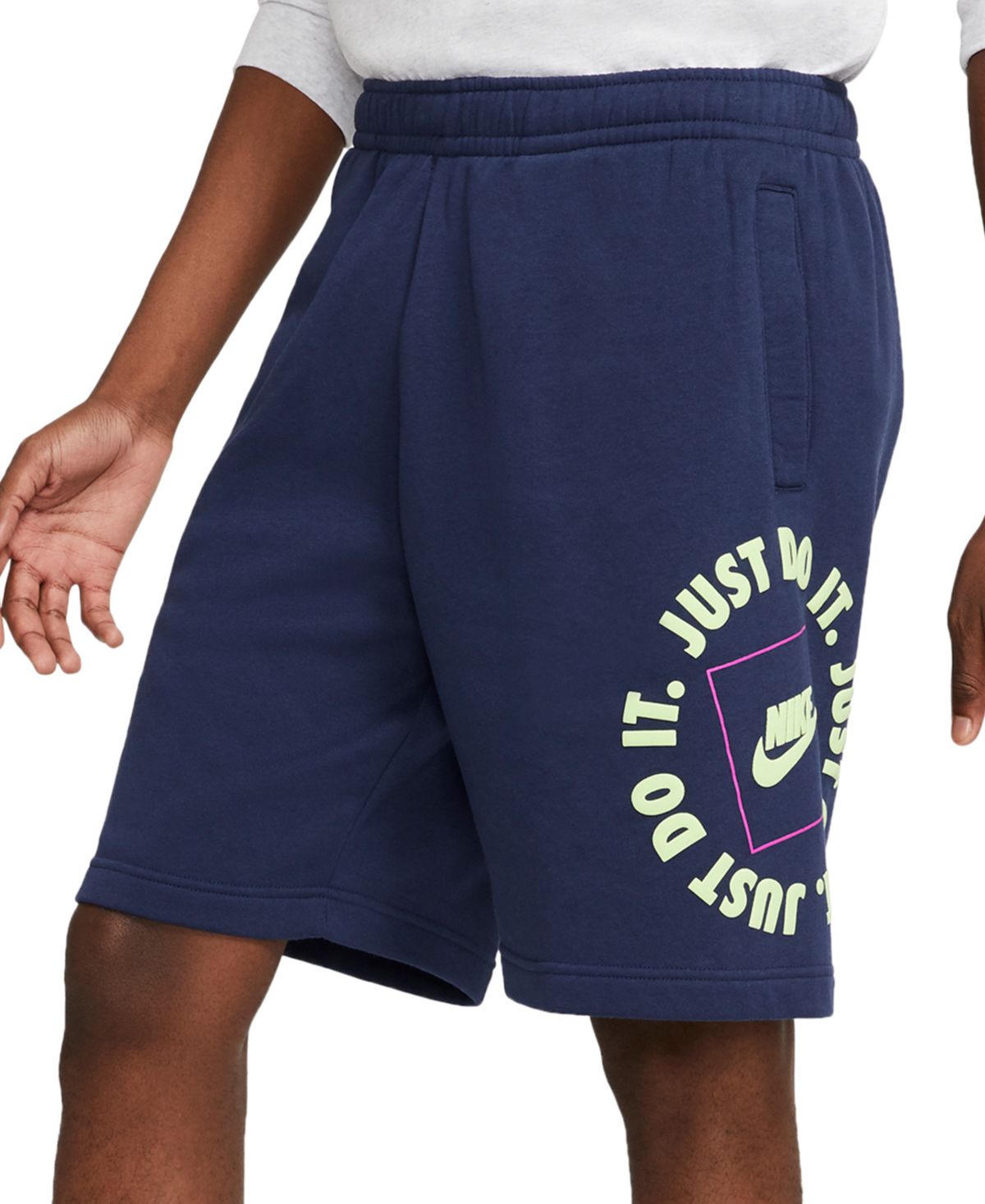 mens nike fleece shorts on sale