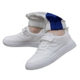 thumbnail image 3 of enyan Sneakers Girls Running Shoes Lightweight Sport Running Shoes for Girls (Toddler/Little Kid/Big Kid) White,2.5, 3 of 7