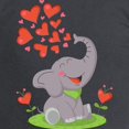 thumbnail image 3 of CafePress - Elephant With Hearts Long Sleeve T Shirt - Long Sleeve Dark T-Shirt, 3 of 4