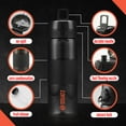thumbnail image 6 of Squatz 24 Oz Poseidon Series Water Bottle for Protein and Fruit Shakes W/ Fruit Infuser Strainer, 6 of 7
