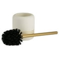thumbnail image 6 of Bath Bliss Ceramic Toilet Brush, White and Gold, 6 of 6