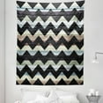 thumbnail image 1 of Grunge Tapestry, Retro Art Print Vintage Wooden Seem Zigzags Black Colored Chevron Grunge Backdrop, Fabric Wall Hanging Decor for Bedroom Living Room Dorm, 5 Sizes, Multicolor, by Ambesonne, 1 of 1