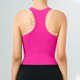 thumbnail image 5 of Tops Verdes Oscuros para las Mujeres Alta Elasticidad Nervadura sin Costuras Top Deportivo con Acolchado, Tops de Punto Blanco para las Mujeres, 5 of 9