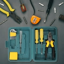 LABSERRON 11Pcs Automotive Tool Set Screwdrivers Pliers Manual Saw for Car Maintenance