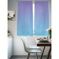 thumbnail image 5 of Sheer Curtains 72 Inches Long, Ombre Blue Purple Light Filtering Window Curtains for Living Room/Bedroom, Colorful Painting Rod Pocket Voile Sheer Curtain Drapes, 52"W x 72"L, 2 Panels, 5 of 8