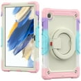 thumbnail image 4 of Samsung Galaxy Tab A8 2022 Case with Built-in Screen Protector,Dteck Heavy Duty Rugged Shockproof Case 360 Handle Holder Grip for Samsung Tab A8 10.5 inch SM-X200/X205/X207,Camouflage Pink, 4 of 8