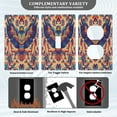 thumbnail image 3 of Yayeee Toggle Light Switch Wall Plate 1-Gang 4.5"x2.7" Home Decorative Outlet Cover, Colorful Abstract Eagle, 3 of 7