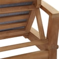 thumbnail image 6 of Modway Marina Modern Wood Patio Teak Single Chaise in Natural/Gray, 6 of 8