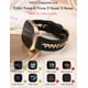 thumbnail image 2 of Correa de reloj Minyee Leather con cadena dorada para Fitbit Versa, 2 of 6