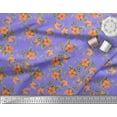 thumbnail image 3 of Soimoi Rayon Fabric Leaves & Wild Flower Floral Printed Fabric 1 Yard 56 Inch Wide, 3 of 3