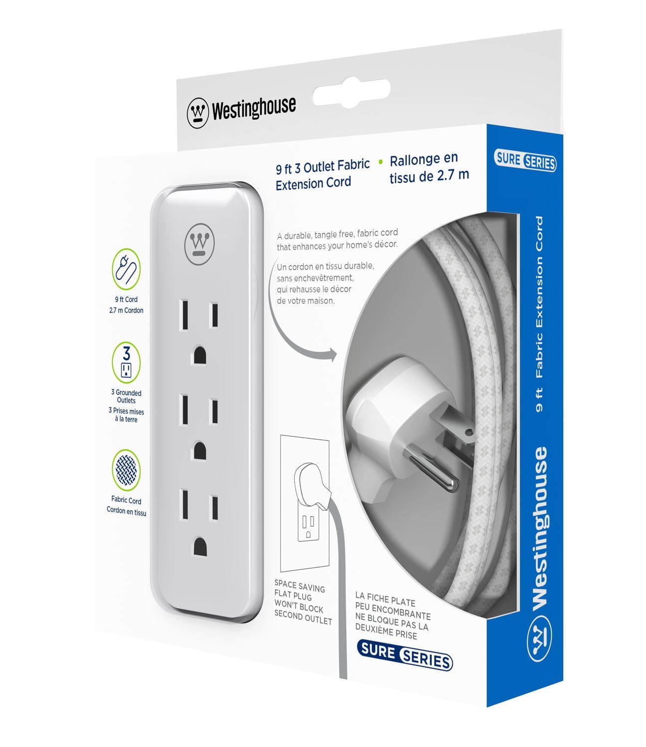 Westinghouse 9ft Fabric 3-out Babana Strip