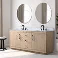 thumbnail image 3 of Vanity Art 72" Double Bathroom Vanity with Sink,,Freestanding Bath Storage Cabinet with Engineered Marble Top, 3 of 5