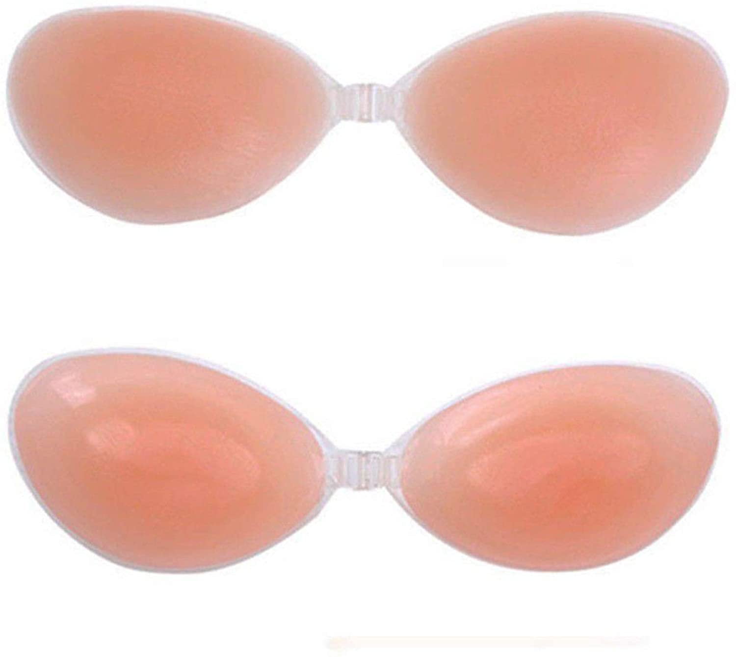 Iheyi Sticky Strapless Silicone Bra Self Adhesive Reusable Backless Bra Invisible Bras D Cup 