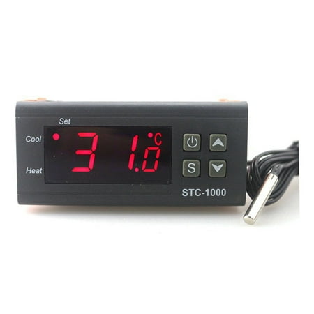 Output LED Digital Temperature Controller Thermostat Incubator STC-1000 110V 220V 12V 24V 10A with Heater and Cooler