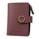 thumbnail image 1 of Cartera de mujer con bloqueo RFID, monedero plegable de cuero genuino con cremallera, bolsillo para monedas, ventana de identificación, 1 of 5