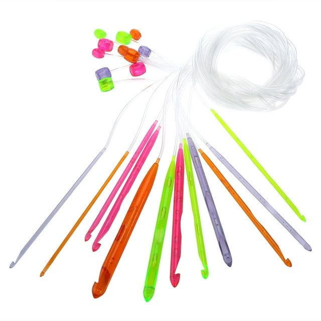 Miangastore Cable Knitting Needles for DIY Projects with Practical Design in Multi Plastic 1 Set