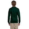 thumbnail image 3 of Hanes ComfortBlend EcoSmart Boy`s Crewneck Sweatshirt, XS, Deep Forest, 3 of 3