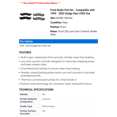 thumbnail image 2 of Front Brake Pad Set - Compatible with 1999 - 2003 Dodge Ram 2500 Van 2000 2001 2002, 2 of 2