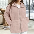 thumbnail image 5 of Pyhlmscde Women's Fleece Warm Thick Leisure Winter Coat, Womens Coats, Puffer Jacket Womens, Winter Clothes for Women, 5 of 6
