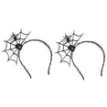 thumbnail image 1 of 2PCS Cosplay uso Halloween decoración estilo horquilla práctica aros para la cabeza para mujer dama uso femenino negro, 1 of 6